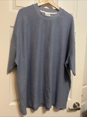 Carre Paris Perriwinkle Blue Crewneck Tee XXl